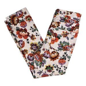 Anthropologie Womens Pilcro Floral Print Cigarette Slim Straight Jeans Size 28